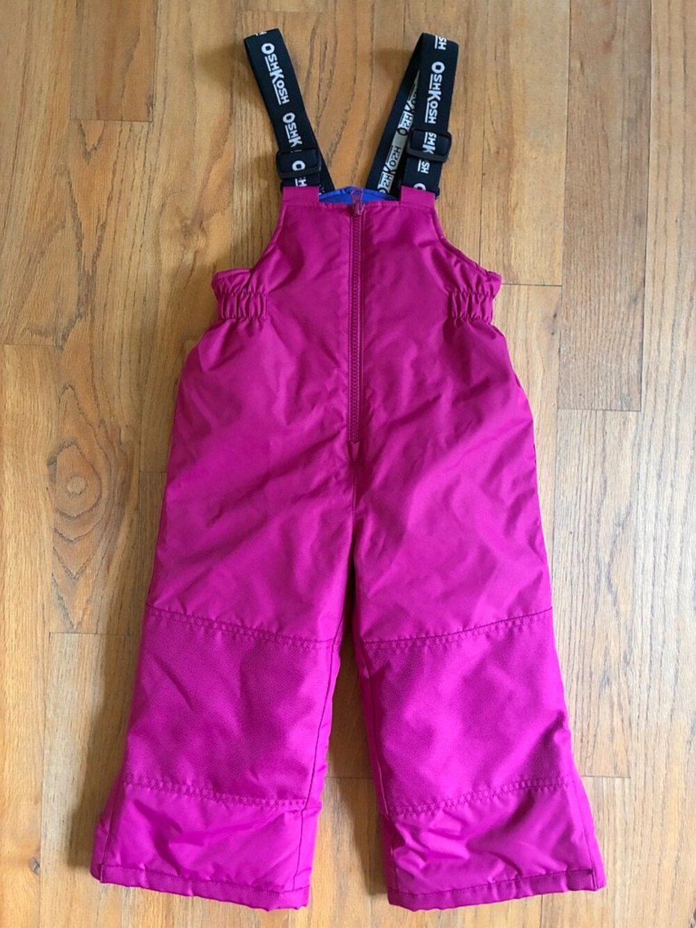 OshKosh Girls Pink Insulated Snow Bib Overalls Size 3T